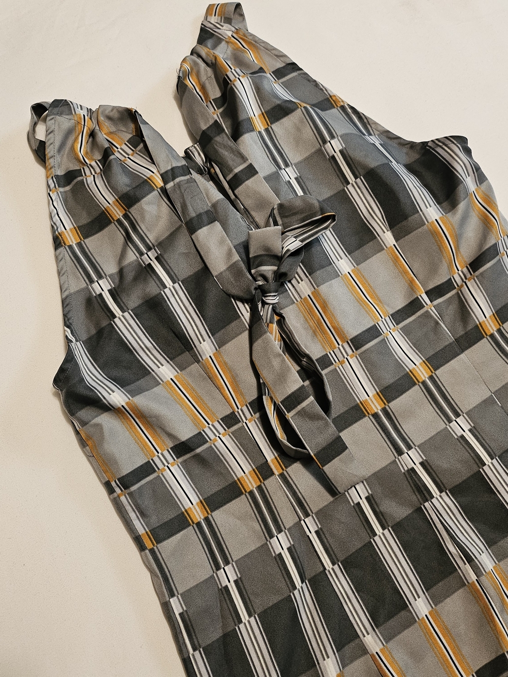 Banana Republic Factory Plaid Colorblock Feminine Ruffle Halter Cami Size XSP - Picture 7 of 7